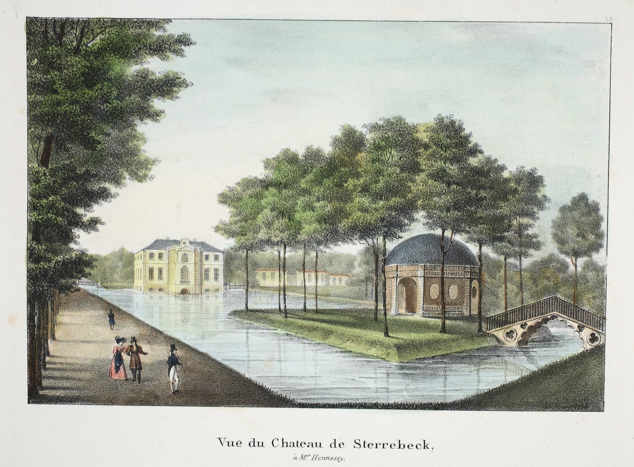 Vue du Château de Sterrebeck by Belgian School