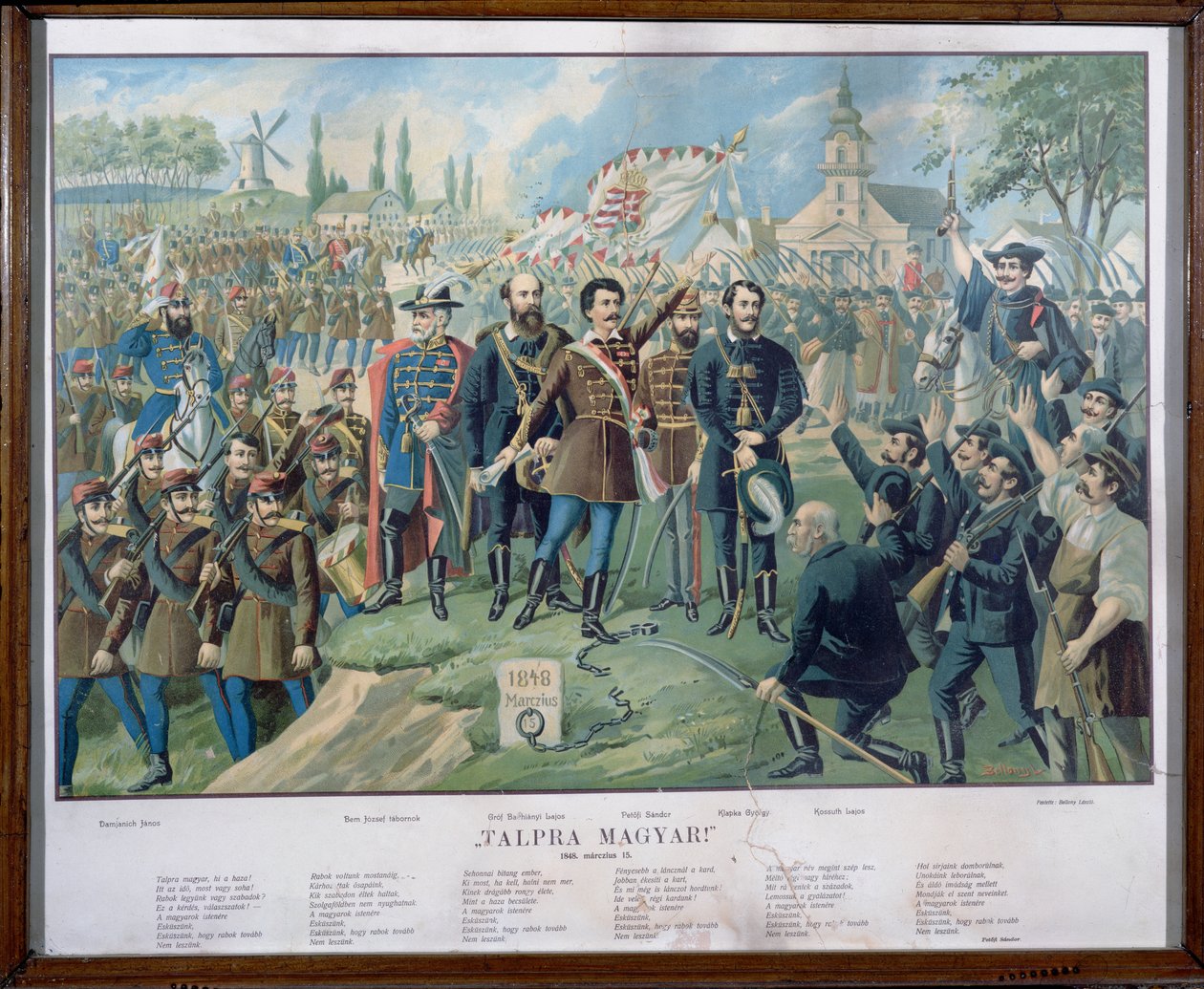 Sandor Petofi and his famous proclamation of 