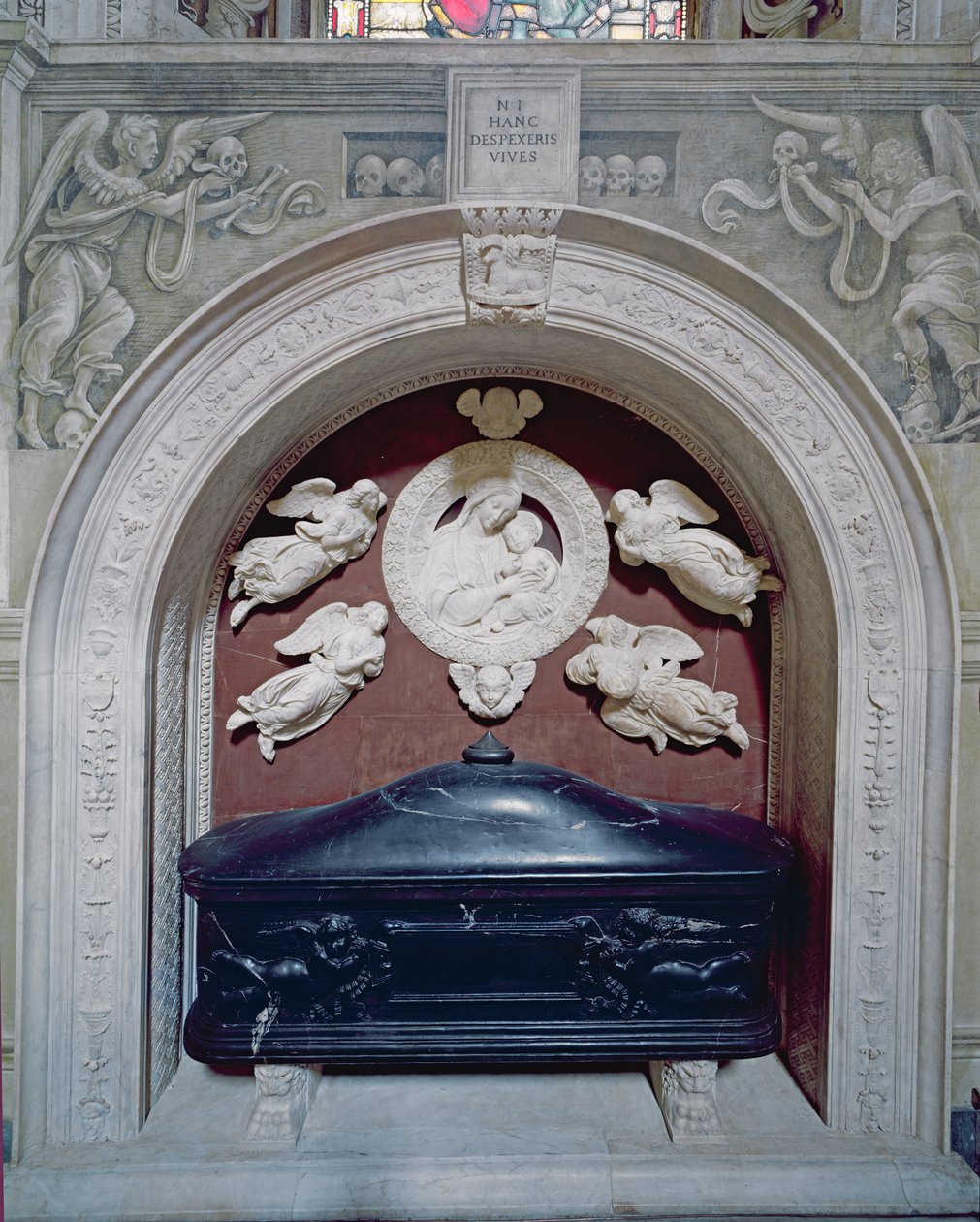 Tomb of Filippo Strozzi in the Strozzi Chapel, 1491-95 by Benedetto da Maiano