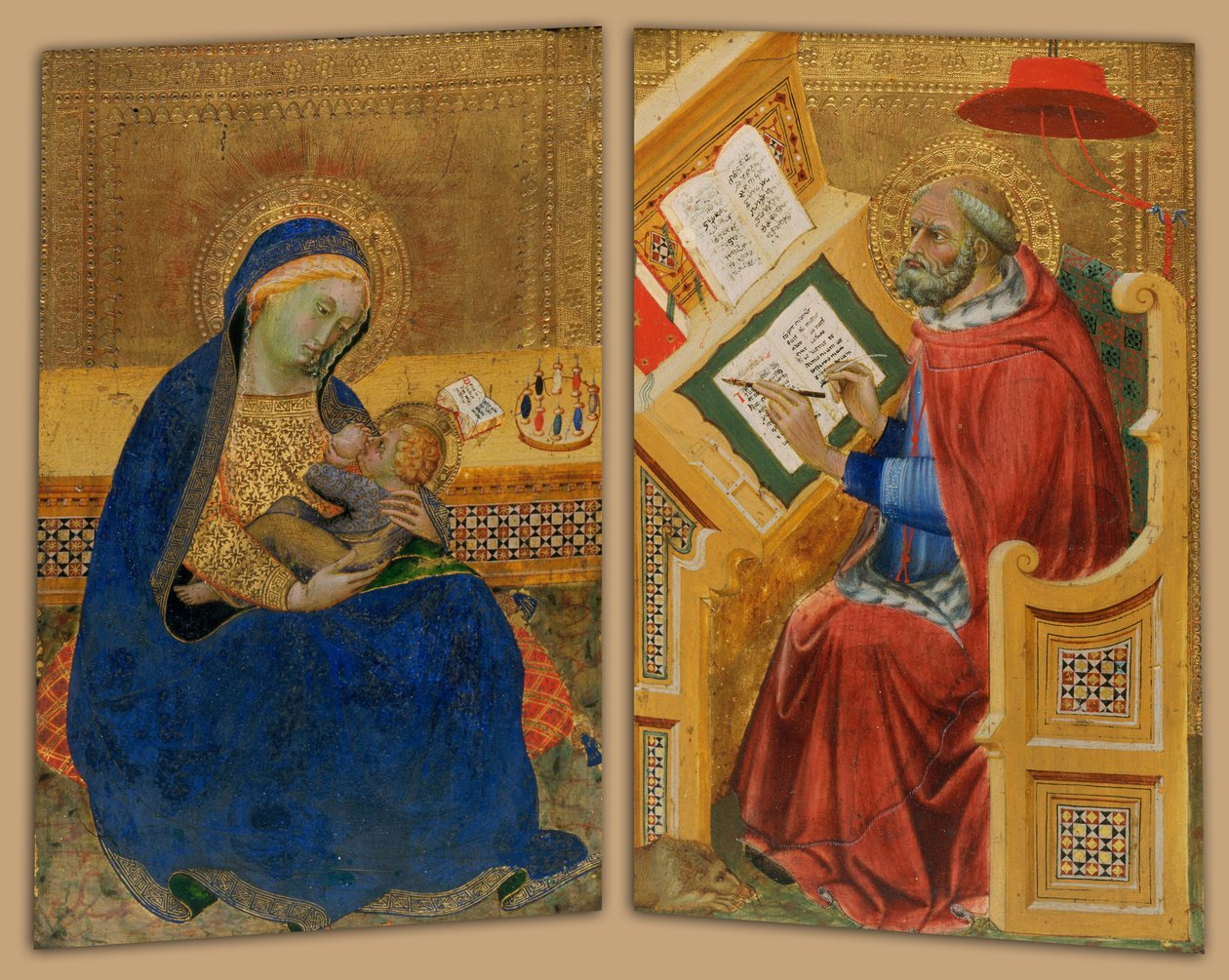 Madonna of Humility and St. Jerome by Benedetto di Bindo