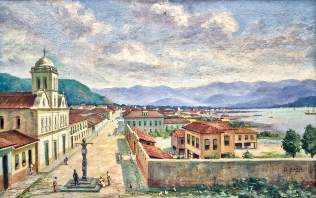 Church of Carmo and Pillory by Benedito Calixto