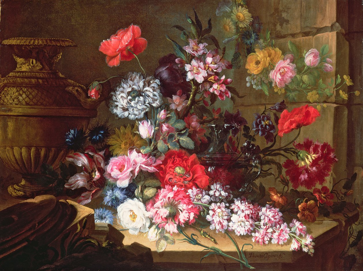 Still Life with Flowers by Benito Espinos