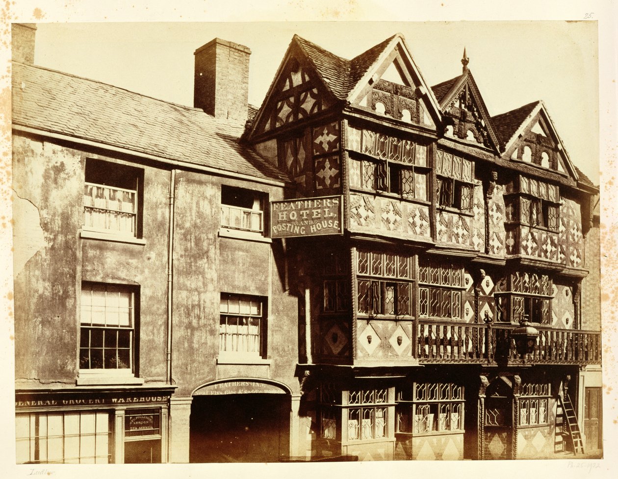 A Street in Ludlow by Benjamin Brecknell Turner