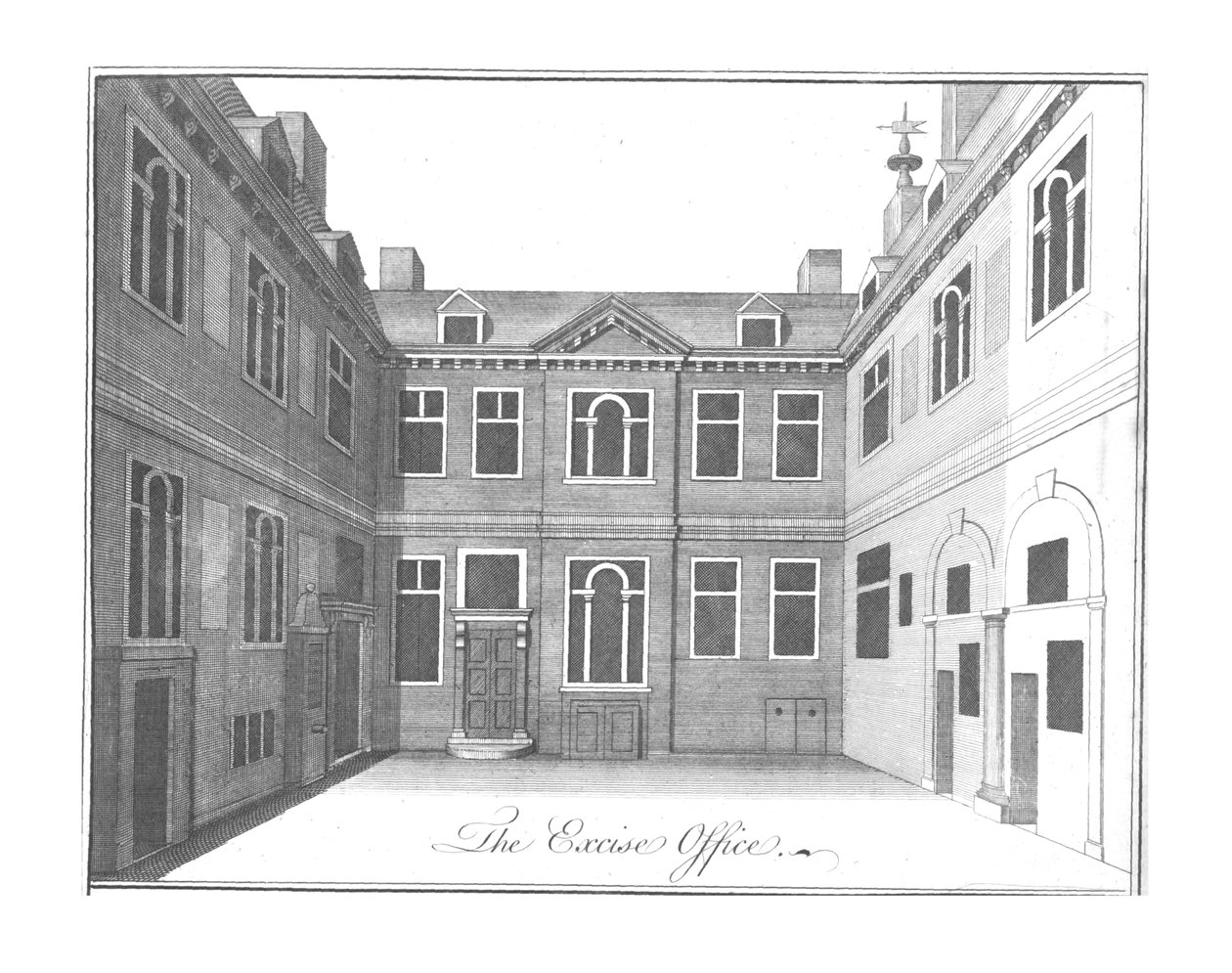 The Excise Office, c1756 by Benjamin Cole
