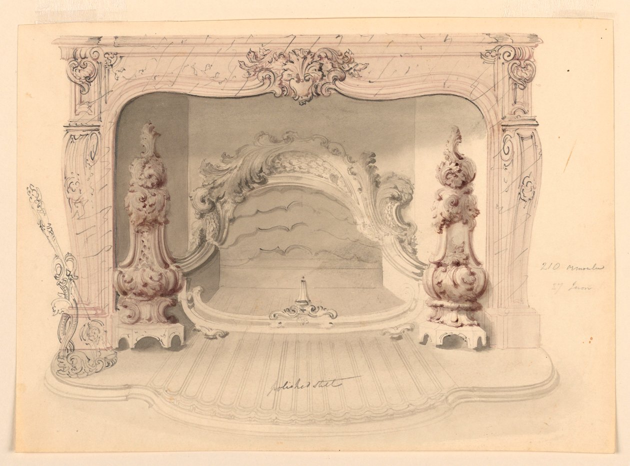 Cast-iron Grate, ca. 1840 by Benjamin Dean Wyatt