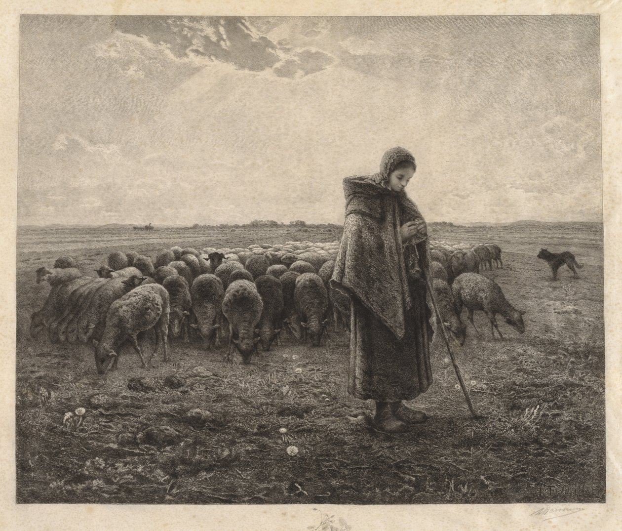 La Bergerie by Benjamin Louis Auguste Damman