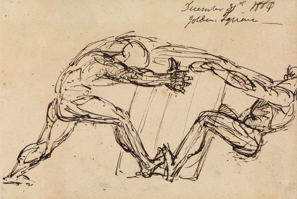Study of Two Male Nudes by Benjamin Robert Haydon