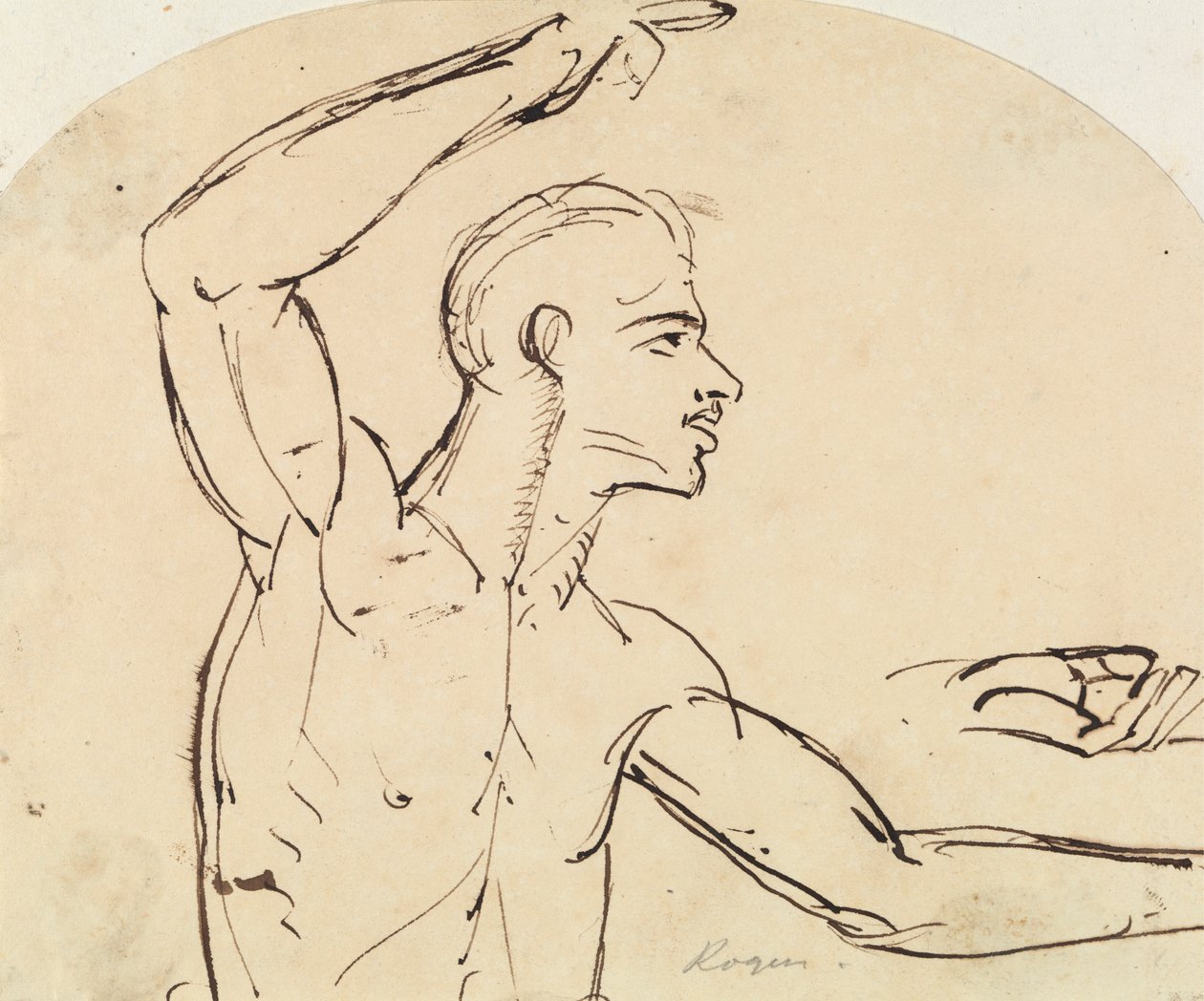 Study of a Male Nude by Benjamin Robert Haydon