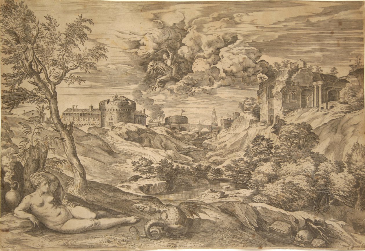 Medoro and Angelica by Benjamin Thomas Pouncy
