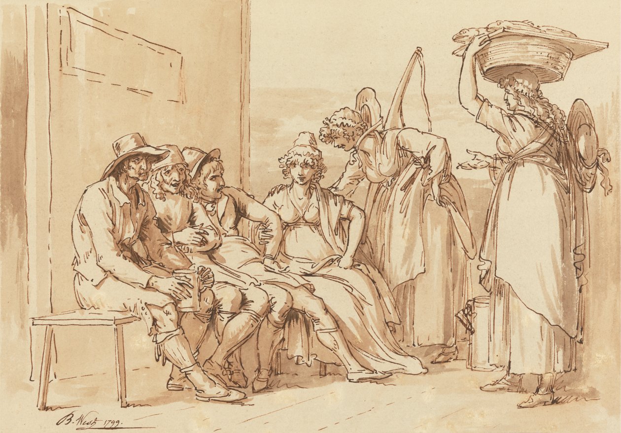 Characters in the Streets of London by Benjamin West