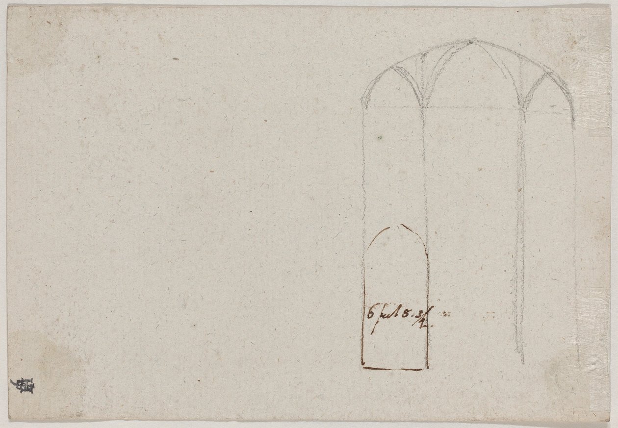 Cross Section of a Gothic Church by Benjamin West