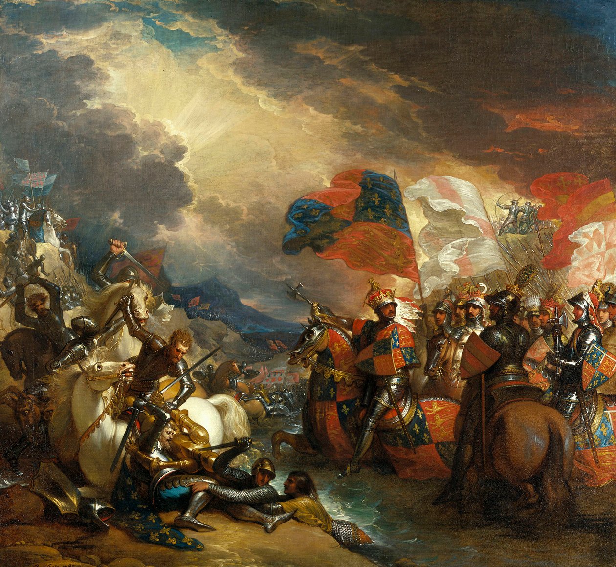 Edward III Crossing The Somme by Benjamin West
