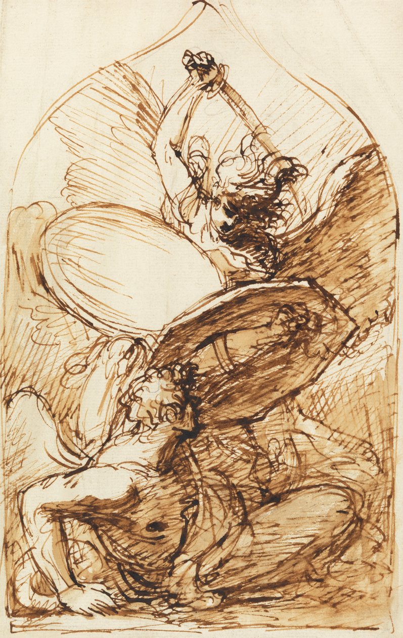 St. Michael and Lucifer by Benjamin West