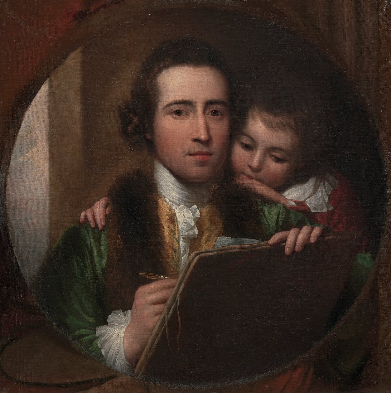 The Artist and His Son Raphael by Benjamin West