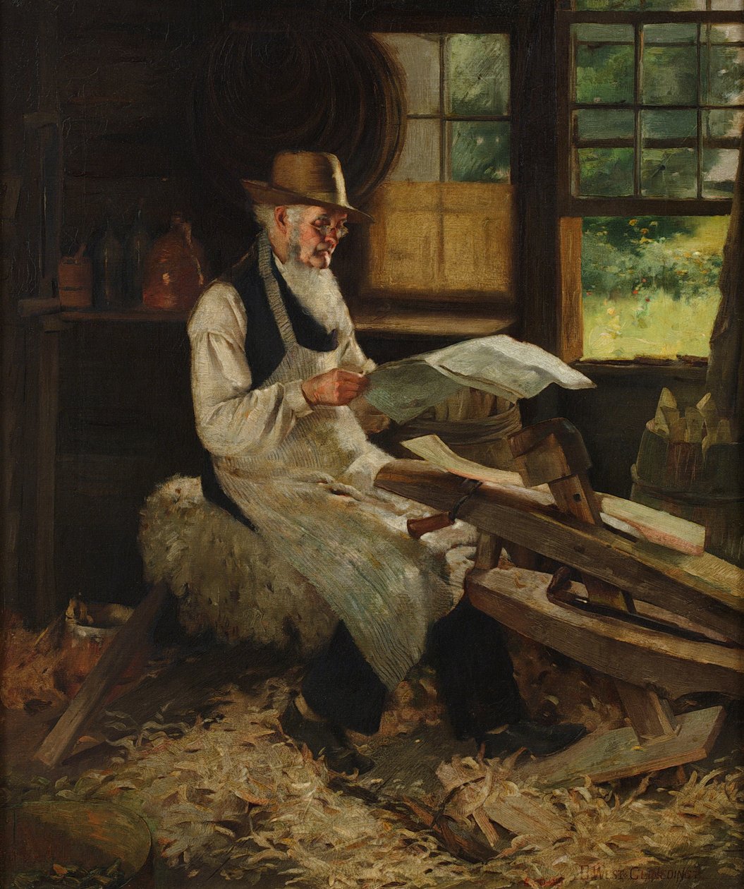 An Idle Moment by Benjamin West Clinedinst