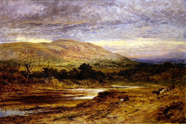 Evening at Llandulas, North Wales by Benjamin Williams Leader