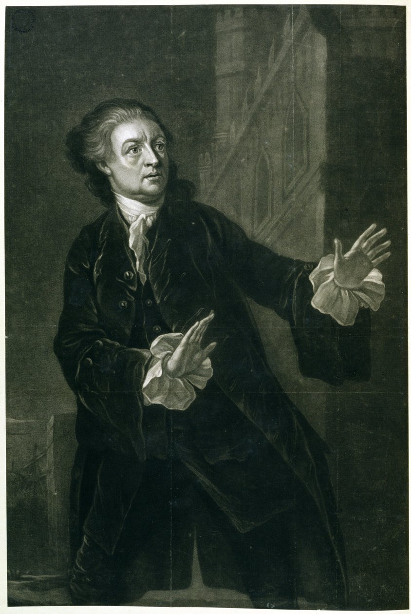 David Garrick as Hamlet by Benjamin Wilson