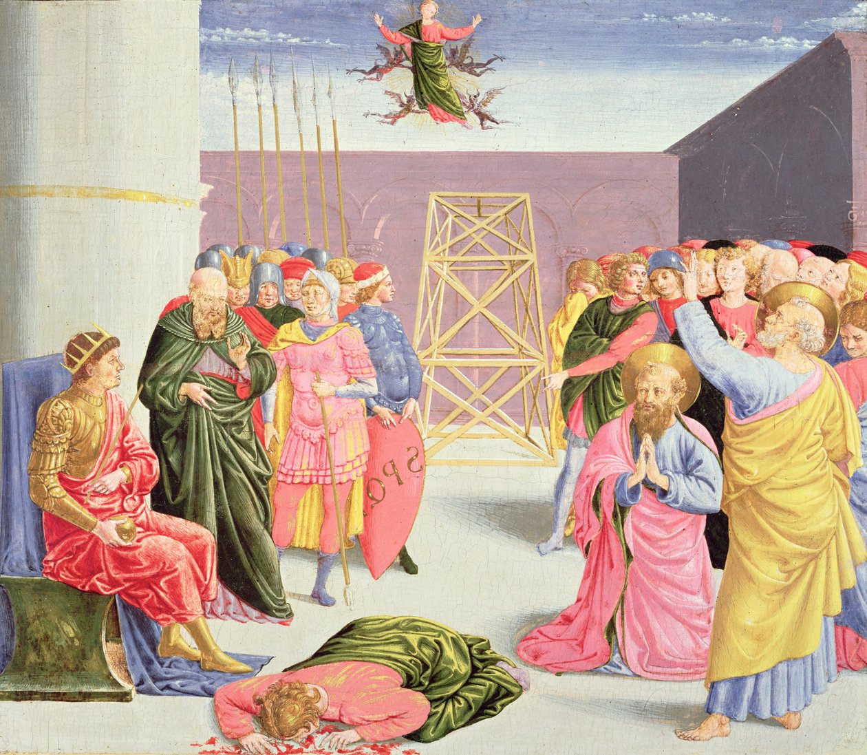 St. Peter and Simon Magus, 15th Century by Benozzo di Lese di Sandro Gozzoli