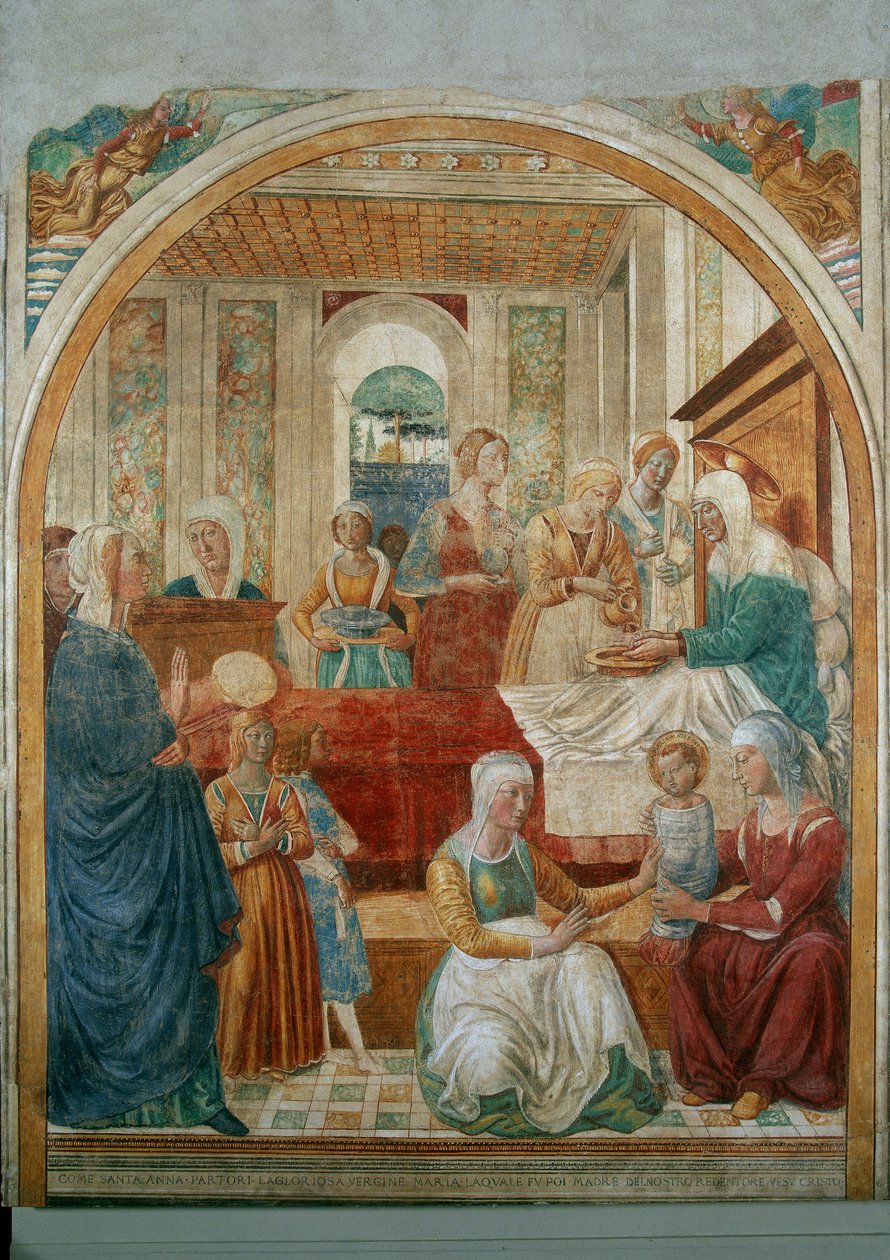 Birth of the Virgin by Benozzo di Lese di Sandro Gozzoli