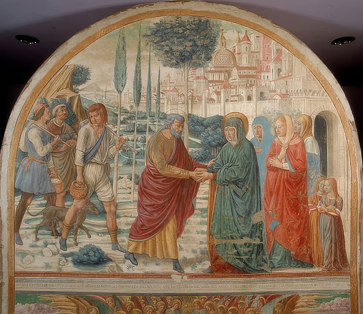 Meeting at the Golden Gate by Benozzo Gozzoli