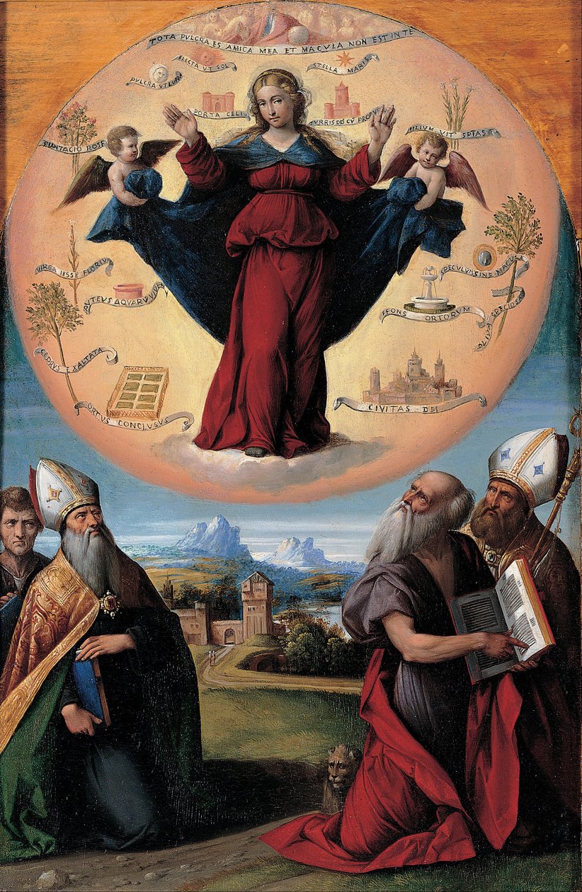 Madonna in Glory and Holy Hones by Benvenuto Tisi