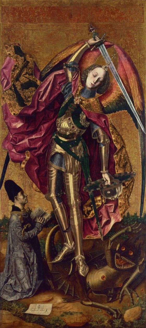 St. Michael and the Dragon by Bartolomé Bermejo