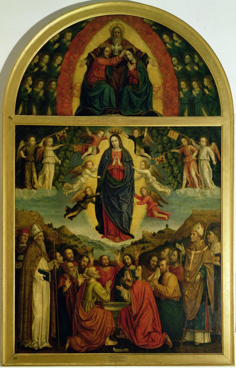 The Assumption of the Virgin by Bernadino Bergognone