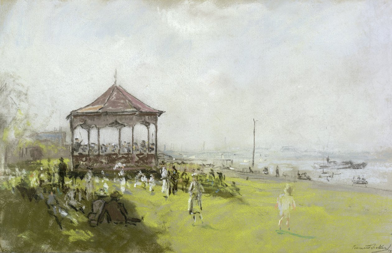 Figures near a Bandstand by Bernard Sickert