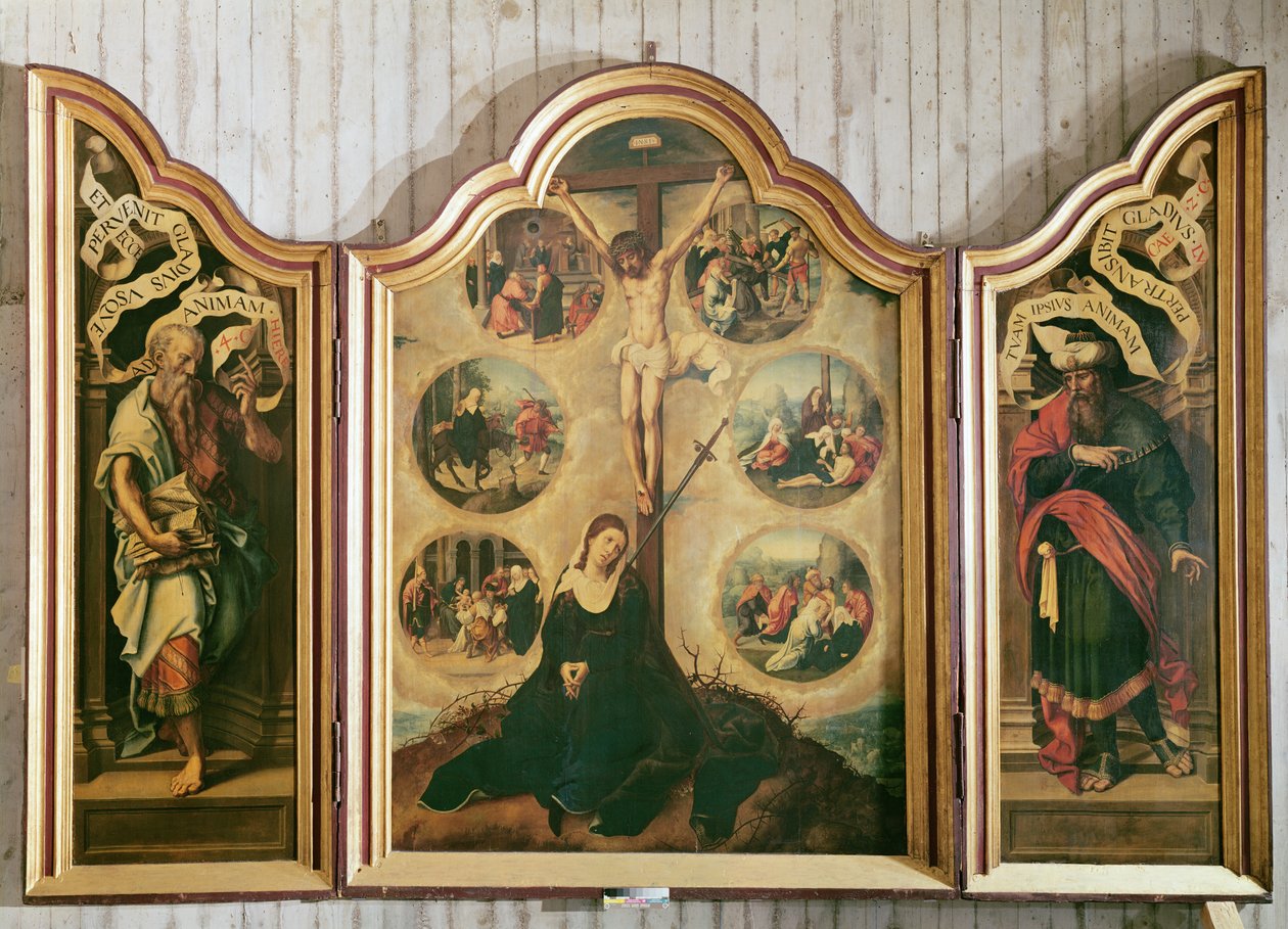 Triptych of the Seven Sorrows of the Virgin by Bernard van Orley