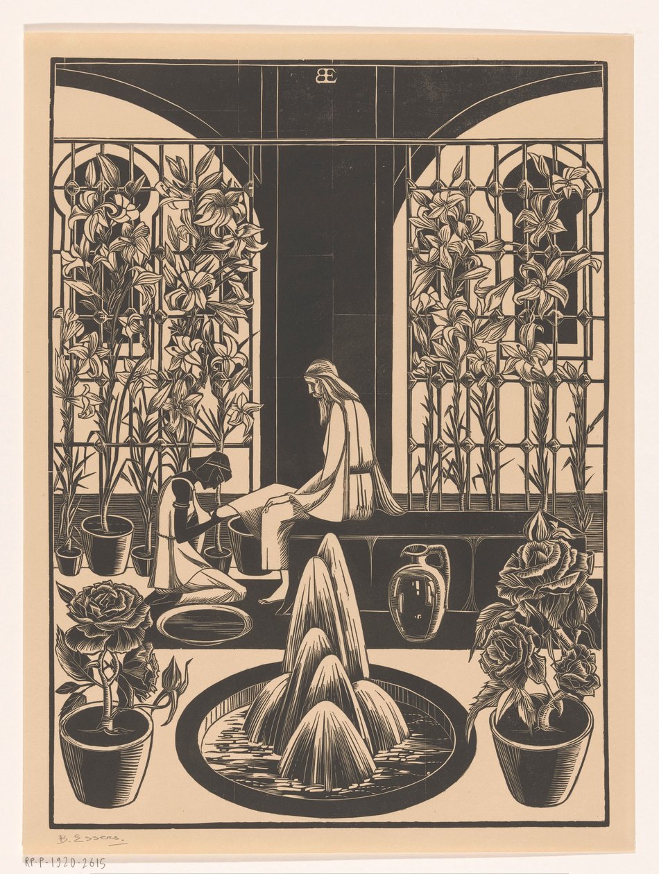 Washing of the Feet by Bernard Essers (signed by artist)