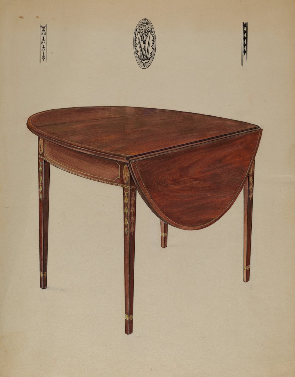 Pembroke Table (Drop Leaf) by Bernard Gussow