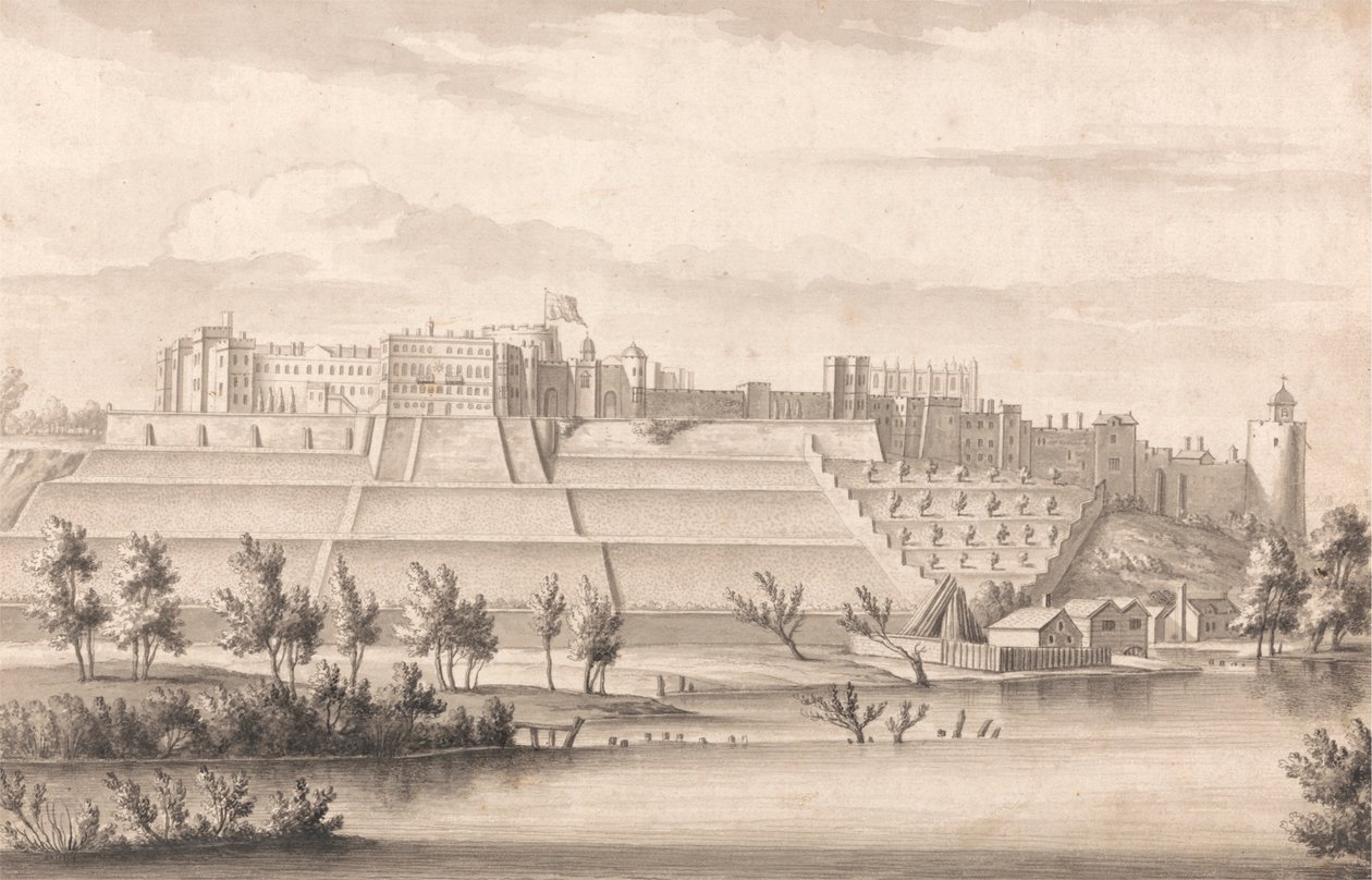 Windsor Castle from the North by Bernard Lens