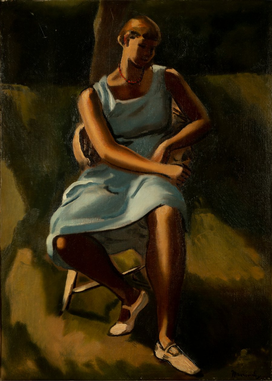 Seated Figure of Women by Bernard Meninsky