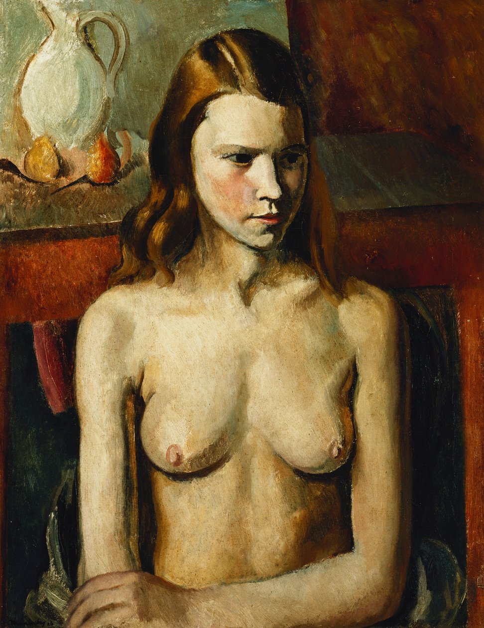 Seated Nude Girl by Bernard Meninsky