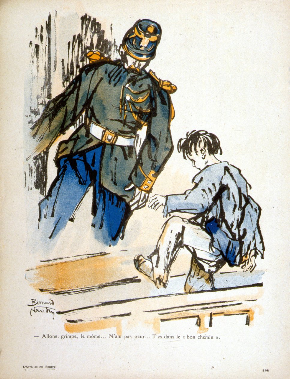 Child and Constable (engraving) by Bernard Naudin