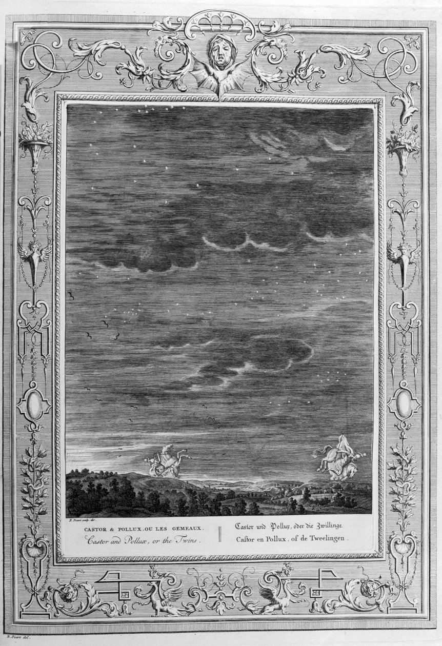 Castor and Pollux (engraving) by Bernard Picart