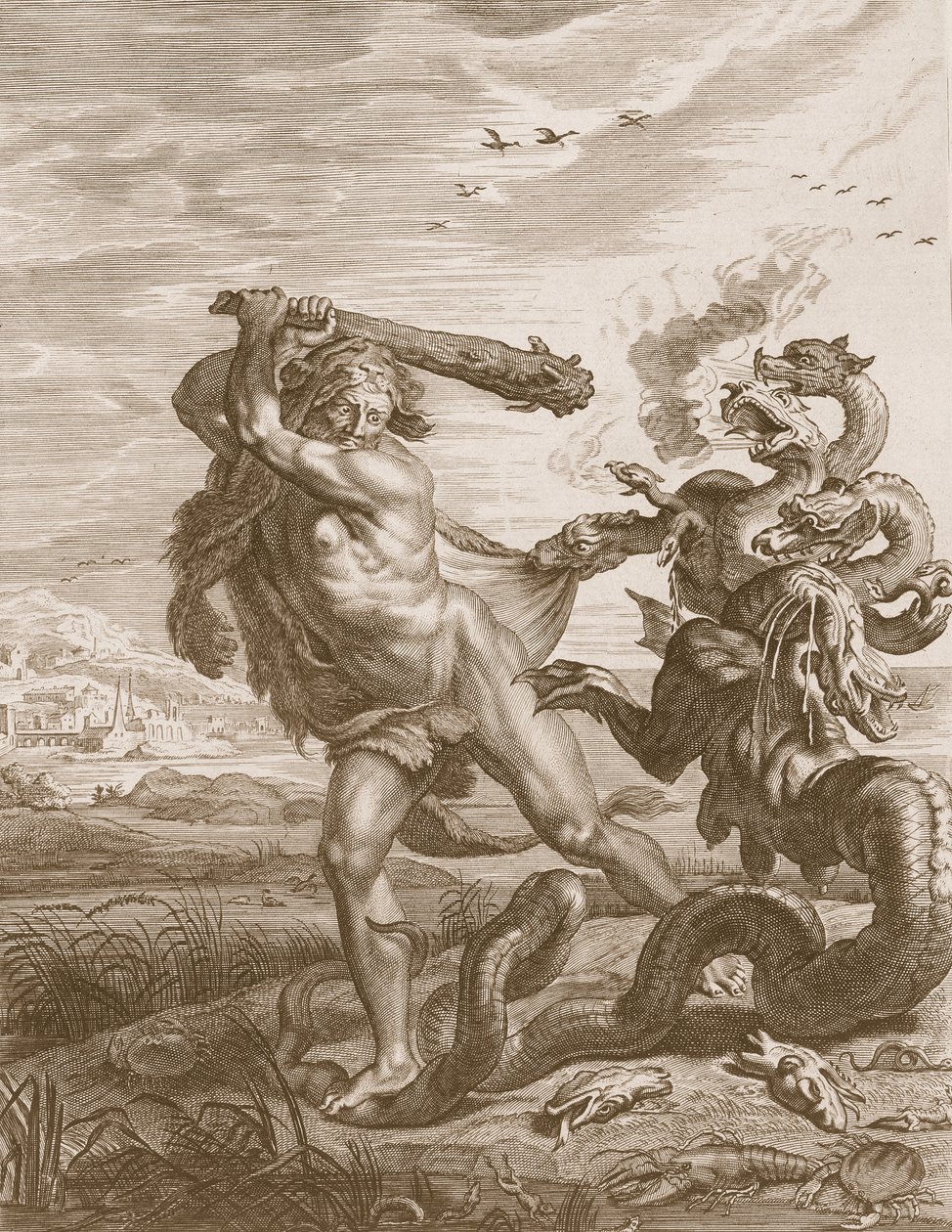 Hercules Fights the Lernian Hydra by Bernard Picart