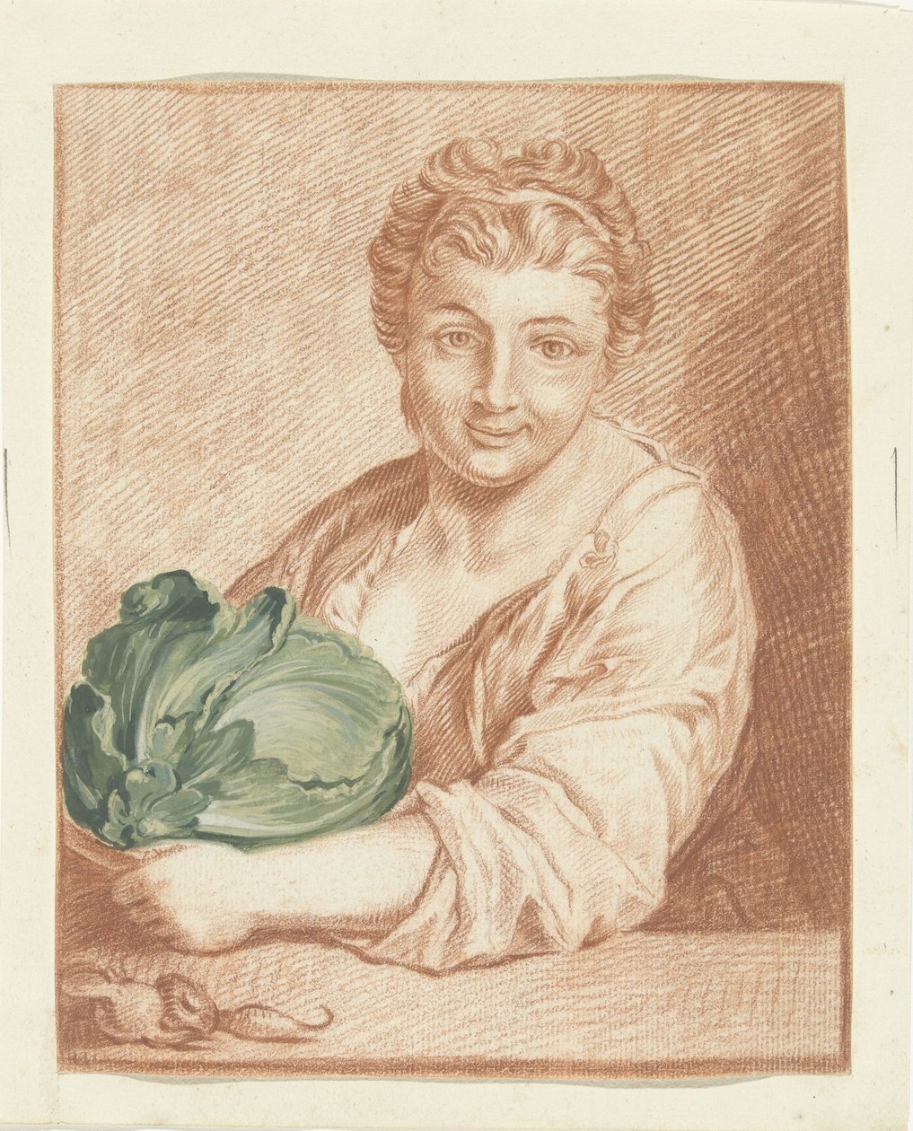 The Girl with the Cauliflower by Bernard Picart