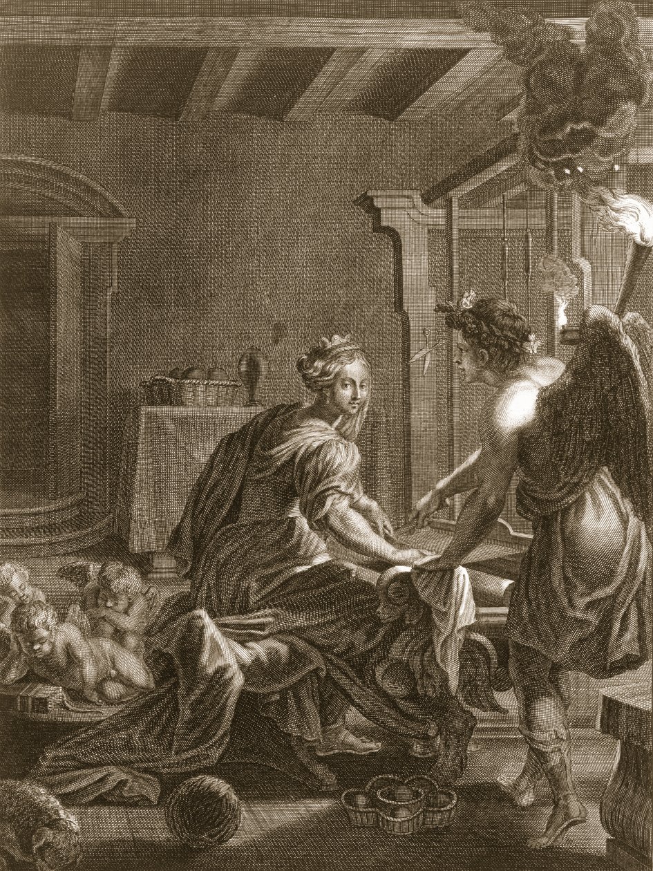 Penelope at Her Loom by Bernard Picart