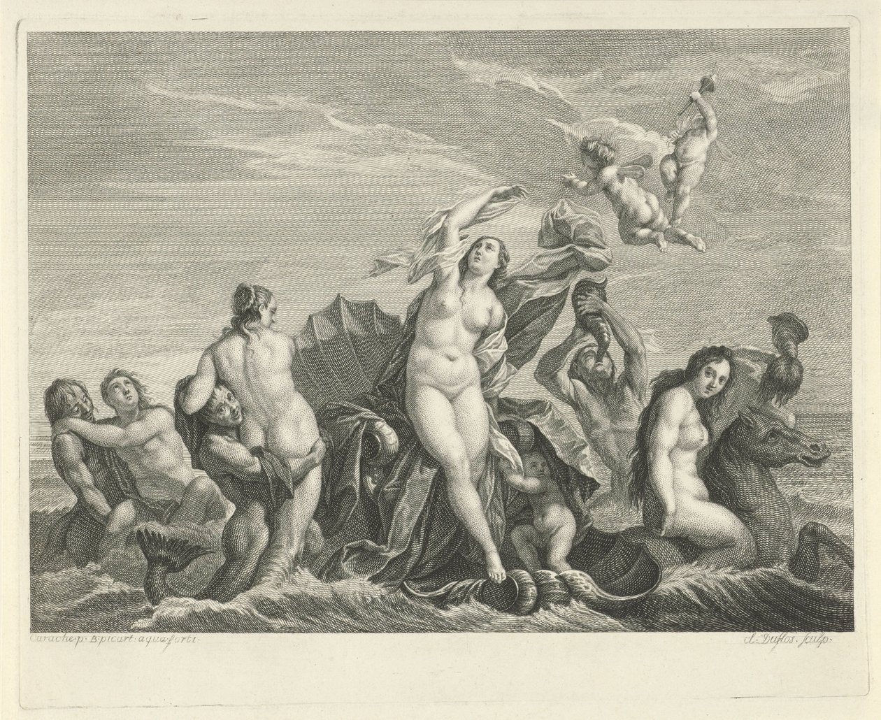 Triumph of Galatea by Bernard Picart