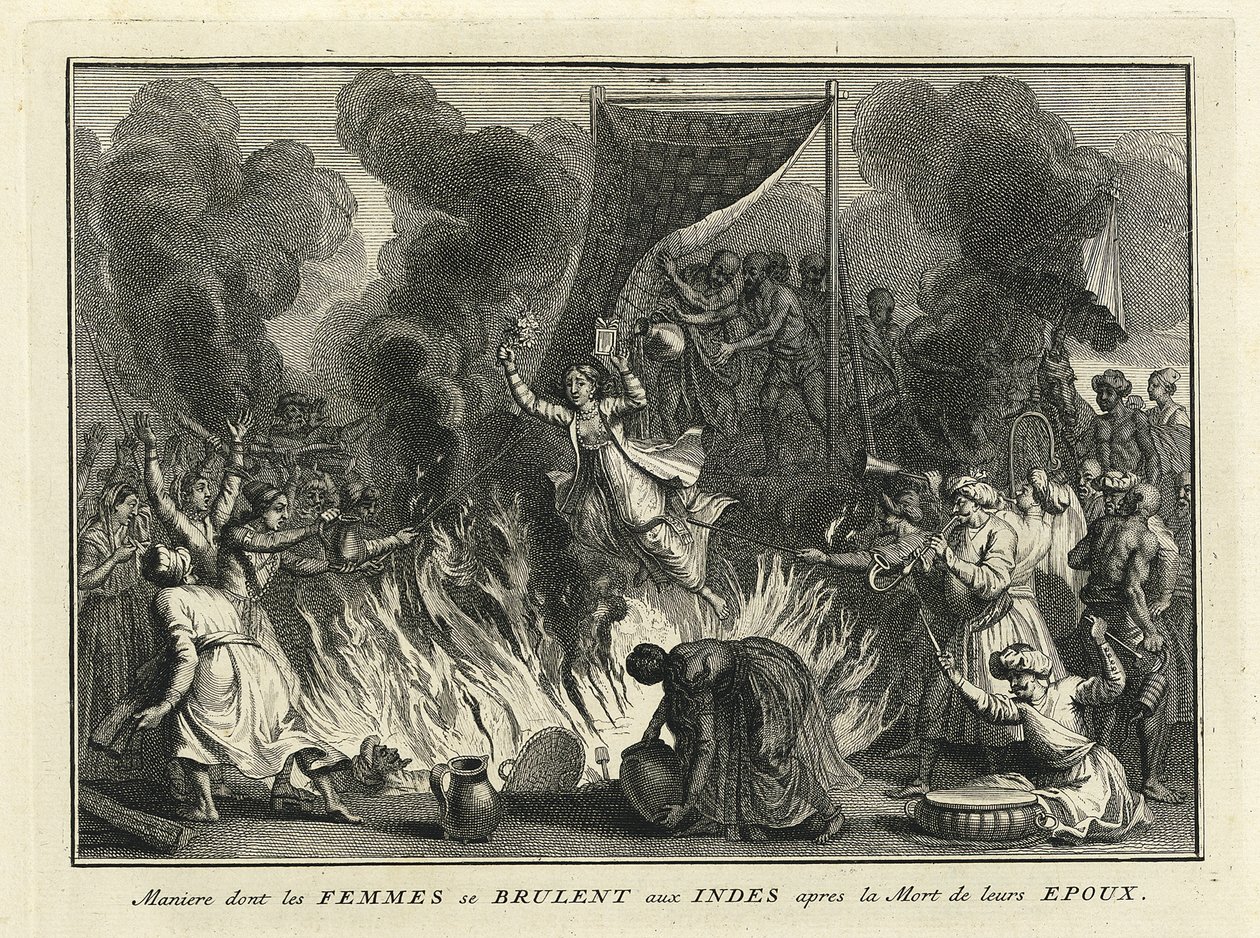 Widow Burning in India by Bernard Picart