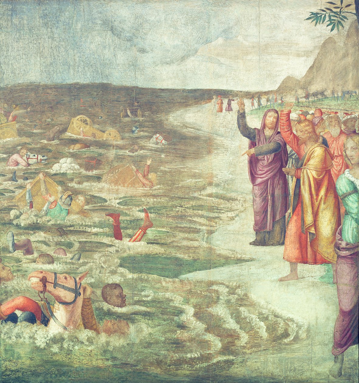 The Crossing of the Red Sea by Bernardino Luini