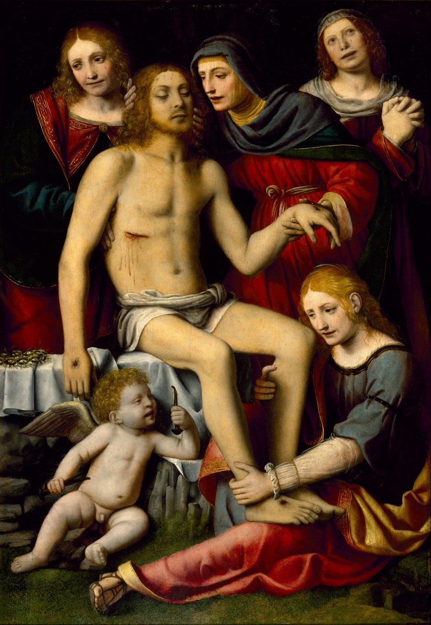 Lamentation over the Dead Christ by Bernardino Luini