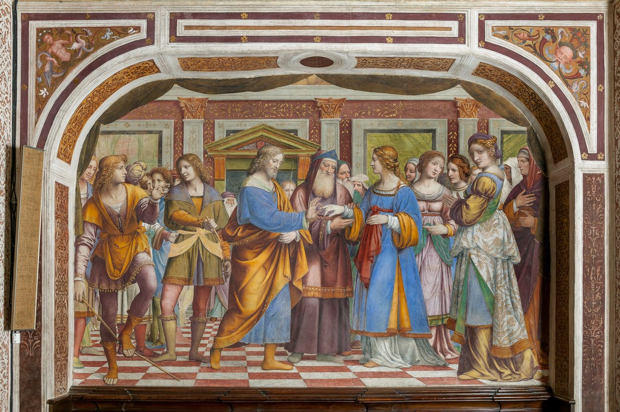 The Marriage of the Virgin Mary by Bernardino Luini
