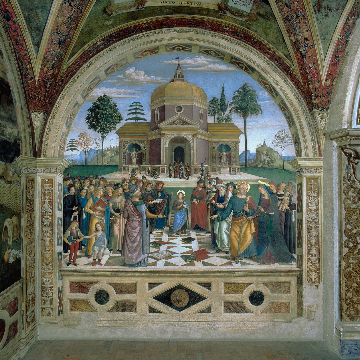 Discussion in the Temple by Bernardino di Betto Pinturicchio
