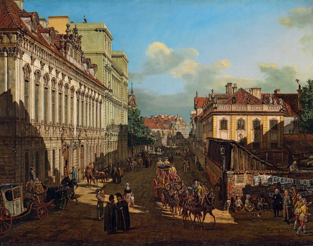 Miodowa Street in Warsaw by Bernardo Bellotto