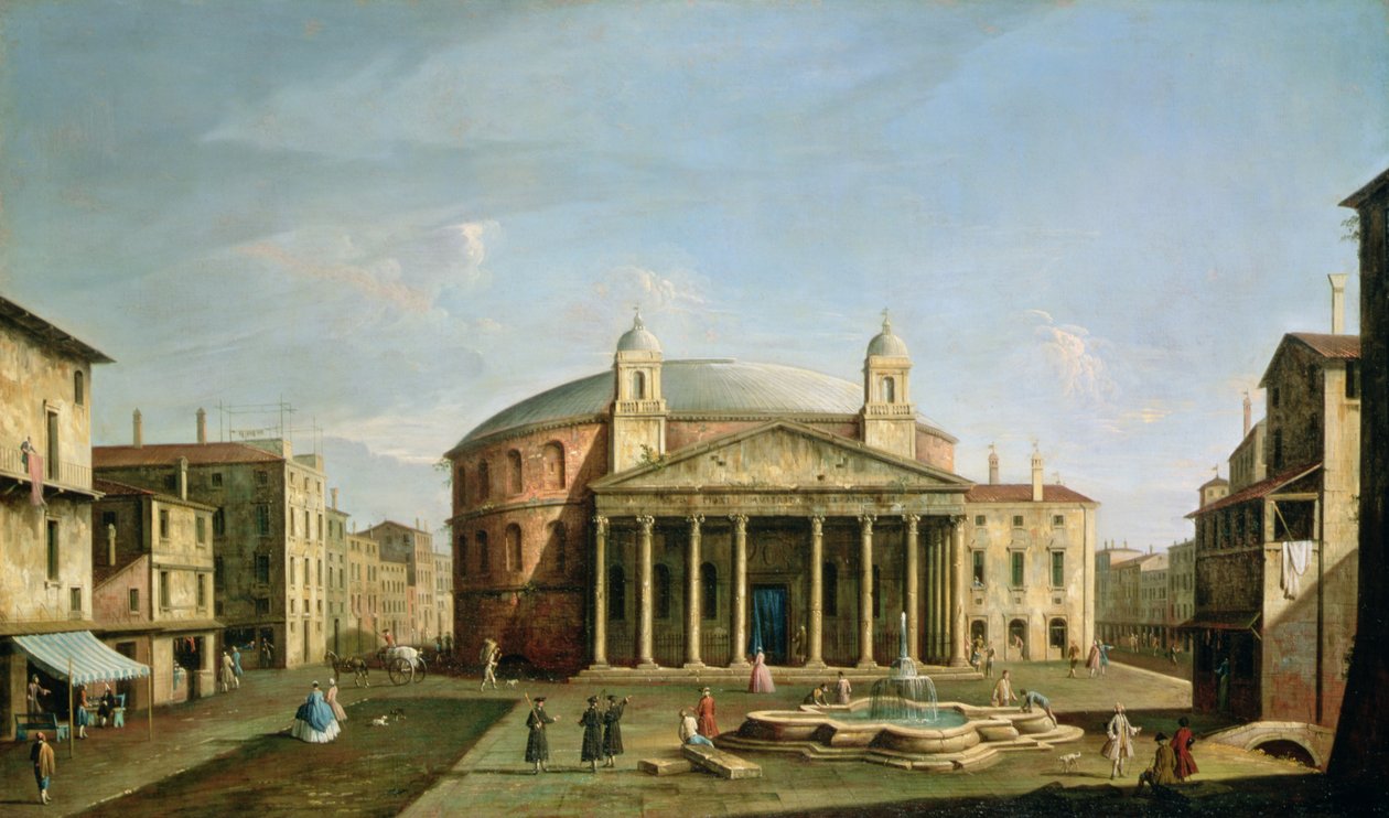 The Pantheon in Rome by Bernardo Bellotto