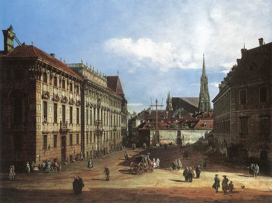 Vienna, the Lobkowitzplatz by Bernardo Bellotto