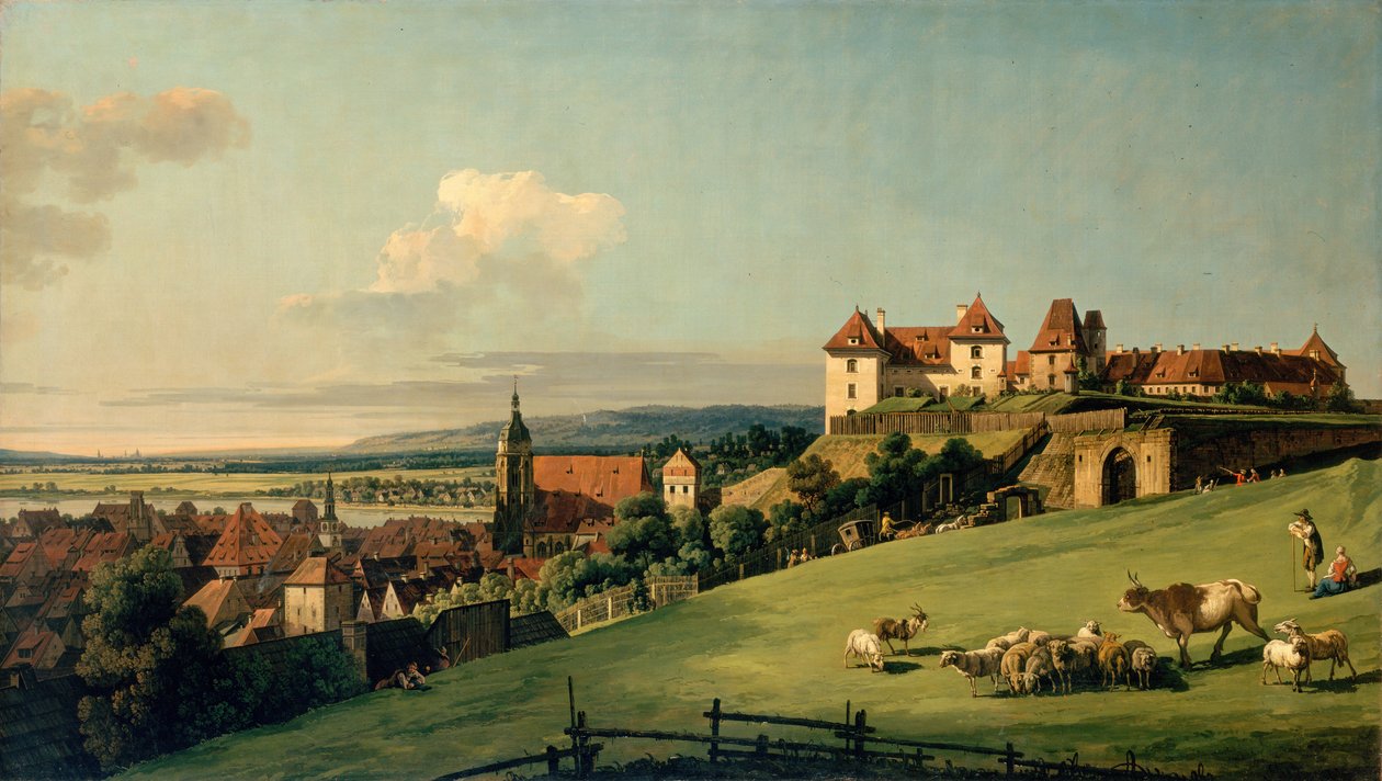 View of Pirna from the Sonnenstein Castle by Bernardo Bellotto
