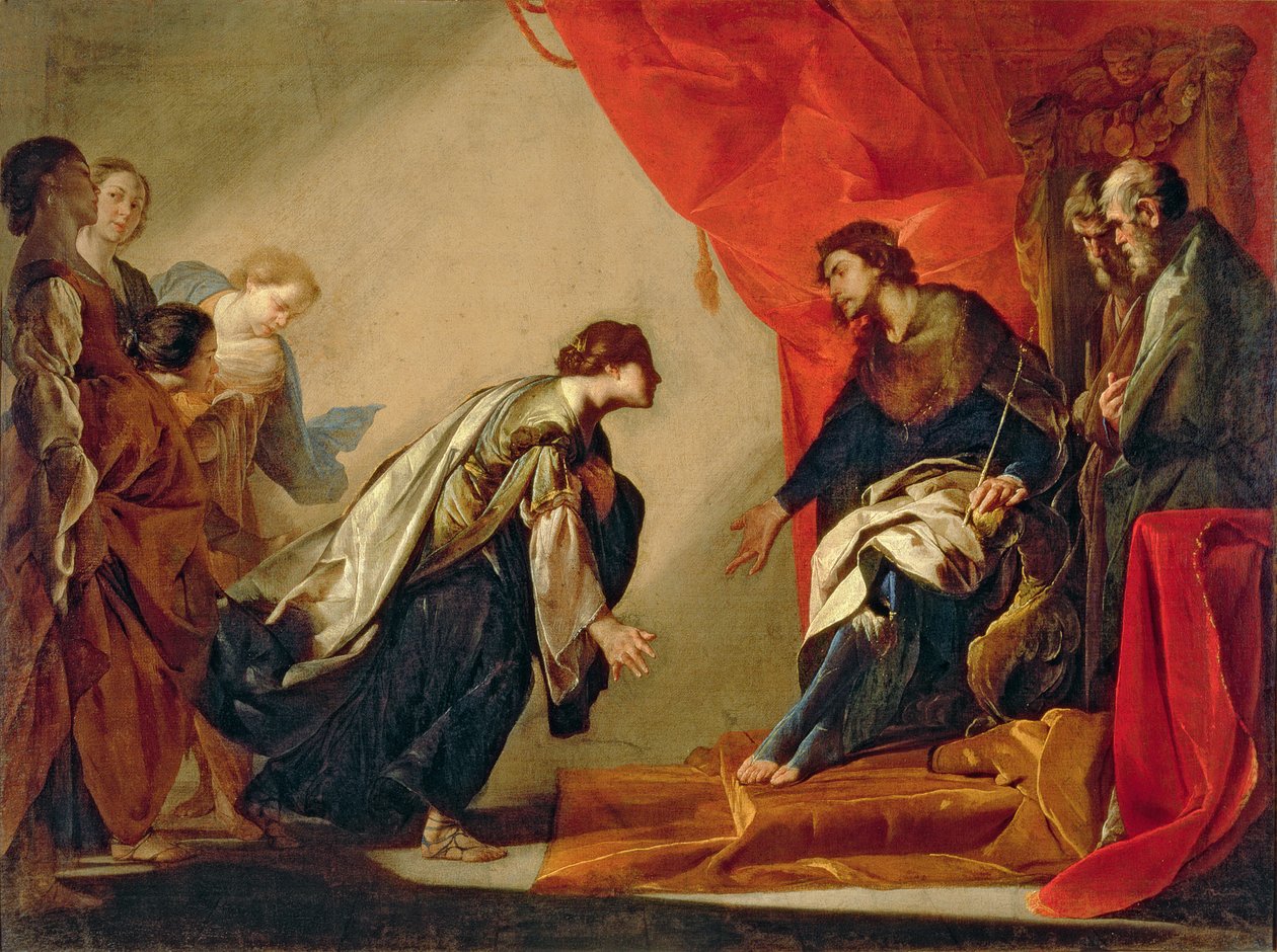 Esther in front of Ahasuerus, c.1645-50 by Bernardo Cavallino